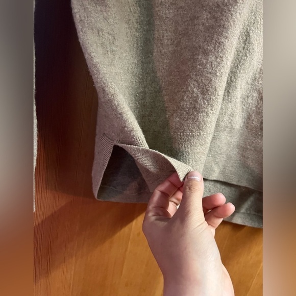 Madewell 100% merino wool turtleneck boxy sweater camel tan oversized small - Picture 2 of 8